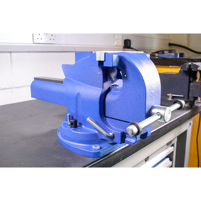 Sealey 150mm Quick Action Swivel Base Cast Iron Vice QAV150