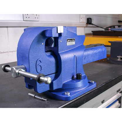 Sealey 150mm Quick Action Swivel Base Cast Iron Vice QAV150