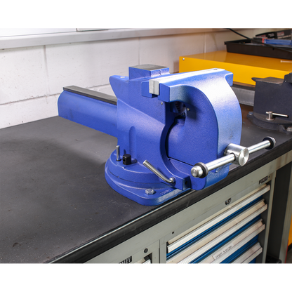 Sealey 200mm Quick Action Swivel Base Cast Iron Vice QAV200
