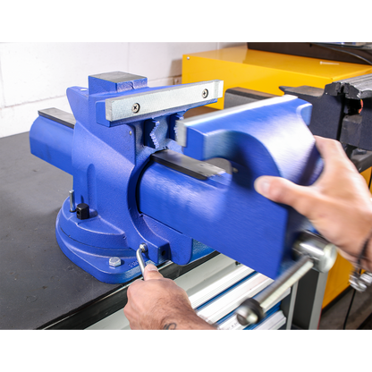 Sealey 200mm Quick Action Swivel Base Cast Iron Vice QAV200