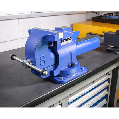 Sealey 200mm Quick Action Swivel Base Cast Iron Vice QAV200