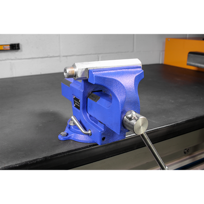 Sealey 100mm Quick Action Swivel Base SG Iron Vice QAVE100