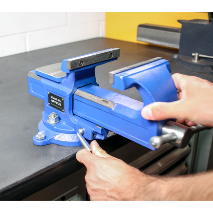 Sealey 125mm Quick Action Swivel Base SG Iron Vice QAVE125