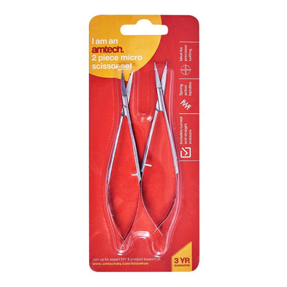 Amtech 2 Piece micro scissors set R0272