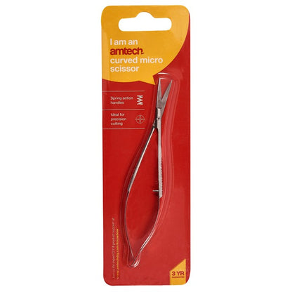 Amtech Micro scissors - curved R0278