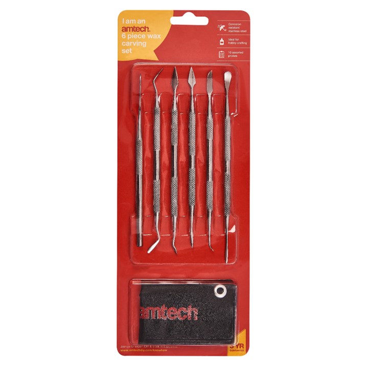 Amtech 6 Piece wax carving set R0300