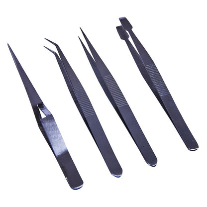 Amtech 4 Piece tweezer set R0382