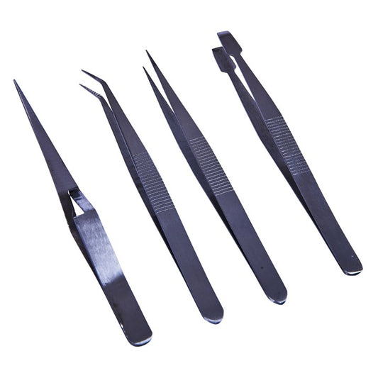 Amtech 4 Piece tweezer set R0382