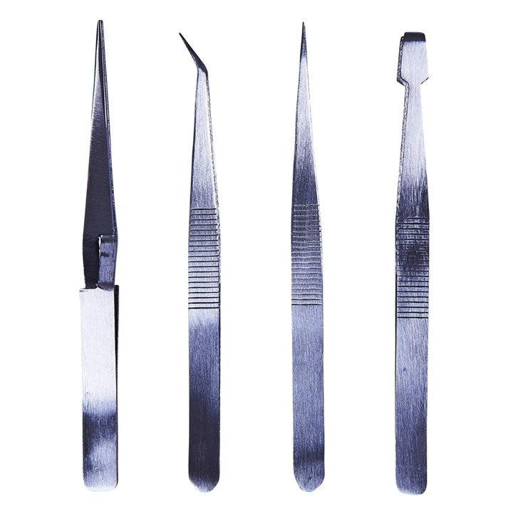 Amtech 4 Piece tweezer set R0382