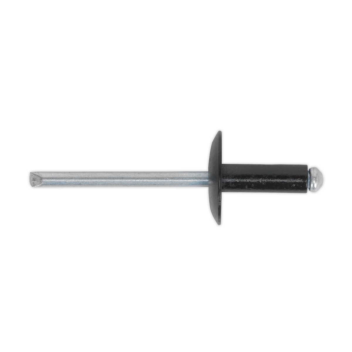 Sealey 4 x 10mm Black Aluminium Rivet Large Flange - Pack of 200 RAB4010L