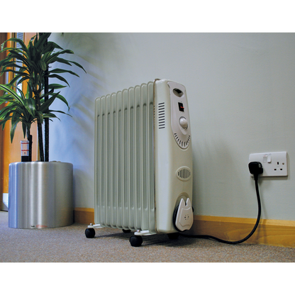 Sealey 2500W 11 Element Oil-Filled Radiator RD2500