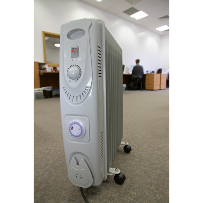 Sealey 2500W 11 Element Oil Filled Radiator with Timer RD2500T