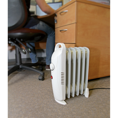 Sealey 800W 6 Element Mini Oil-Filled Radiator RD800