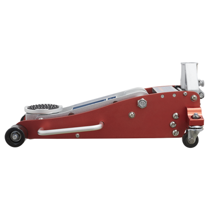 Sealey 1.5tonne Aluminium Low Entry Trolley Jack with Rocket Lift RJA1550