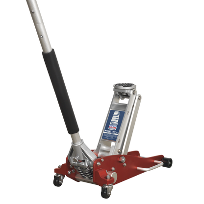 Sealey 1.8tonne Aluminium Low Entry Trolley Jack with Rocket Lift RJA1800