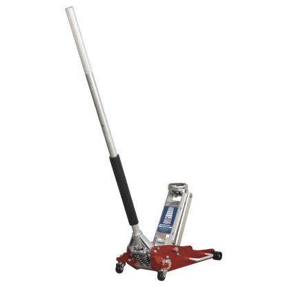 Sealey 1.8tonne Aluminium Low Entry Trolley Jack with Rocket Lift RJA1800