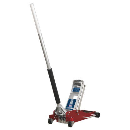 Sealey 2.5tonne Aluminium Low Entry Trolley Jack with Rocket Lift RJA2500
