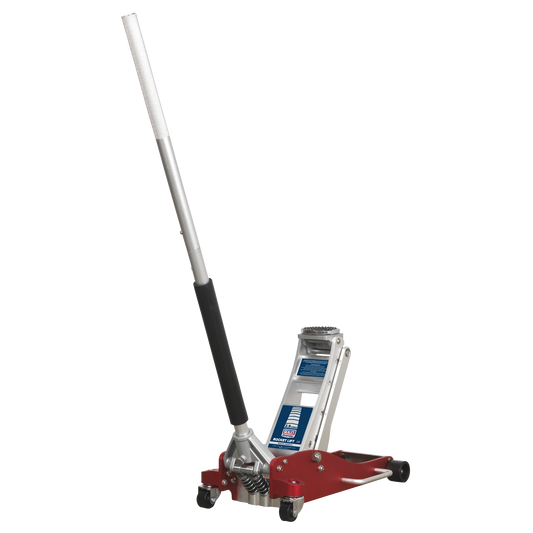 Sealey 2.5tonne Aluminium Low Entry Trolley Jack with Rocket Lift RJA2500