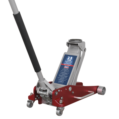 Sealey 2.5tonne Aluminium/Steel Trolley Jack with Rocket Lift RJAS2500