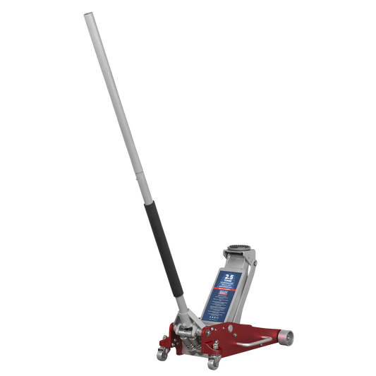 Sealey 2.5tonne Aluminium/Steel Trolley Jack with Rocket Lift RJAS2500