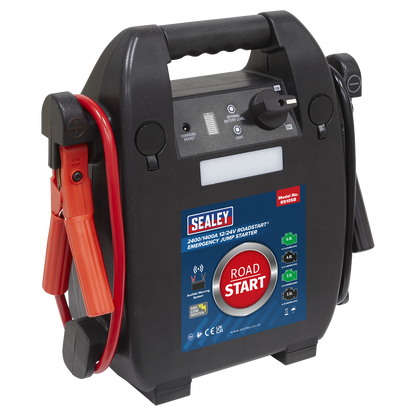 Sealey 2400/1400A 12/24V RoadStart® Emergency Jump Starter RS105B