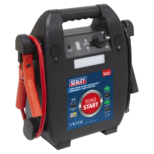 Sealey 2400/1400A 12/24V RoadStart® Emergency Jump Starter RS105B