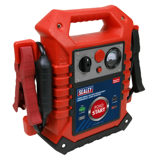 Sealey 3000/1500A 12V/24V RoadStart® Emergency Jump Starter RS125