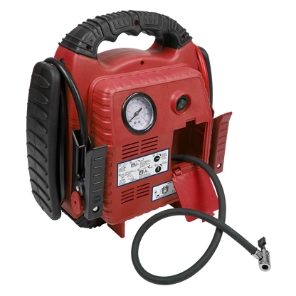 Sealey 12V 900A RoadStart® Emergency Jump Starter with Air Compressor RS132