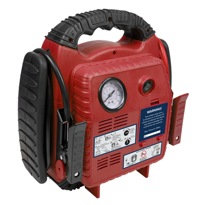 Sealey 12V 900A RoadStart® Emergency Jump Starter with Air Compressor RS132