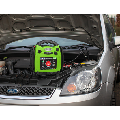 Sealey 900A 12V RoadStart® Emergency Jump Starter - Hi-Vis with Air Compressor RS1322HV