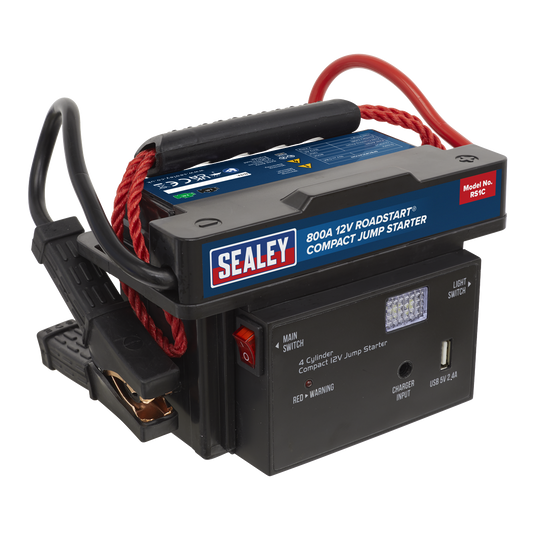 Sealey 800A 12V RoadStart® Compact Jump Starter RS1C