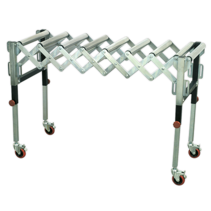 Sealey 450-1300mm Adjustable Roller Stand - 130kg Capacity RS911F