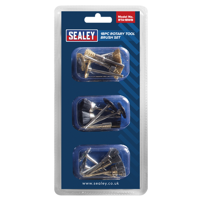 Sealey 18pc Rotary Tool Brush Set RTA18WB