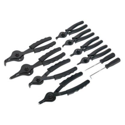 Sealey 10pc Internal/External Circlip Pliers Set S01064