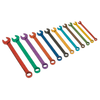 Sealey 12pc Multi-Coloured Combination Spanner Set S01074