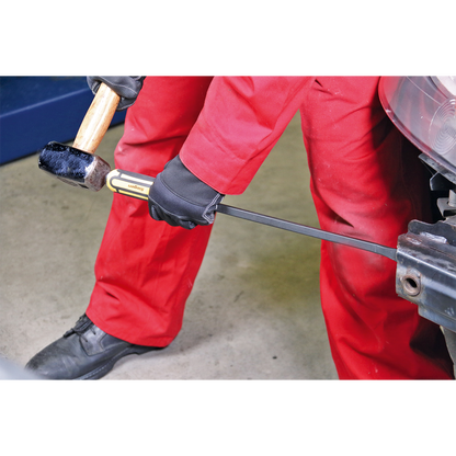 Sealey 4pc Heavy-Duty Angled Pry Bar Set with Hammer Cap S01138