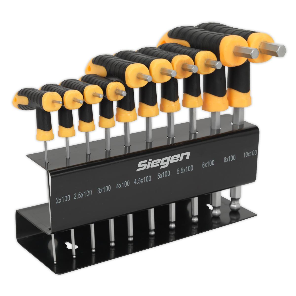 Sealey 10pc T-Handle Ball-End Hex Key Set S01150