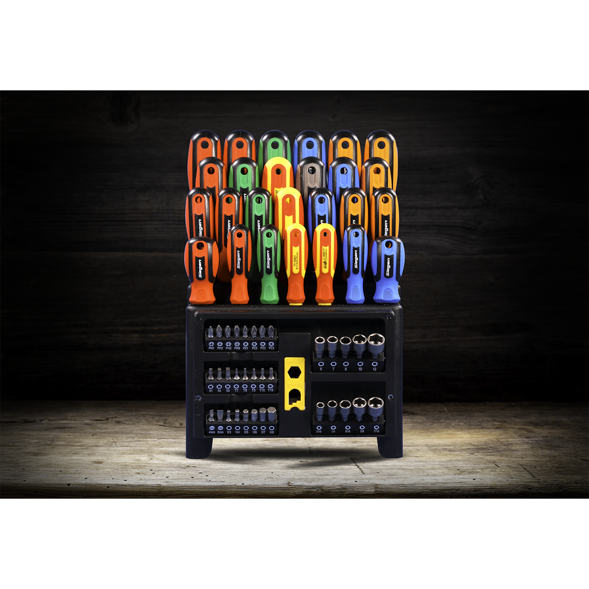 Sealey 61pc Screwdriver, Bit & Nut Driver Set S01152