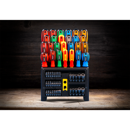 Sealey 61pc Screwdriver, Bit & Nut Driver Set S01152