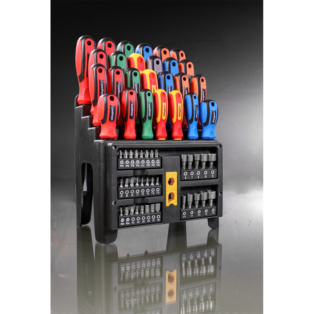 Sealey 61pc Screwdriver, Bit & Nut Driver Set S01152