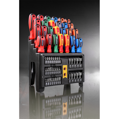 Sealey 61pc Screwdriver, Bit & Nut Driver Set S01152