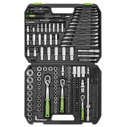 Sealey 219pc 1/4", 3/8" & 1/2"Sq Drive Socket Set S01212