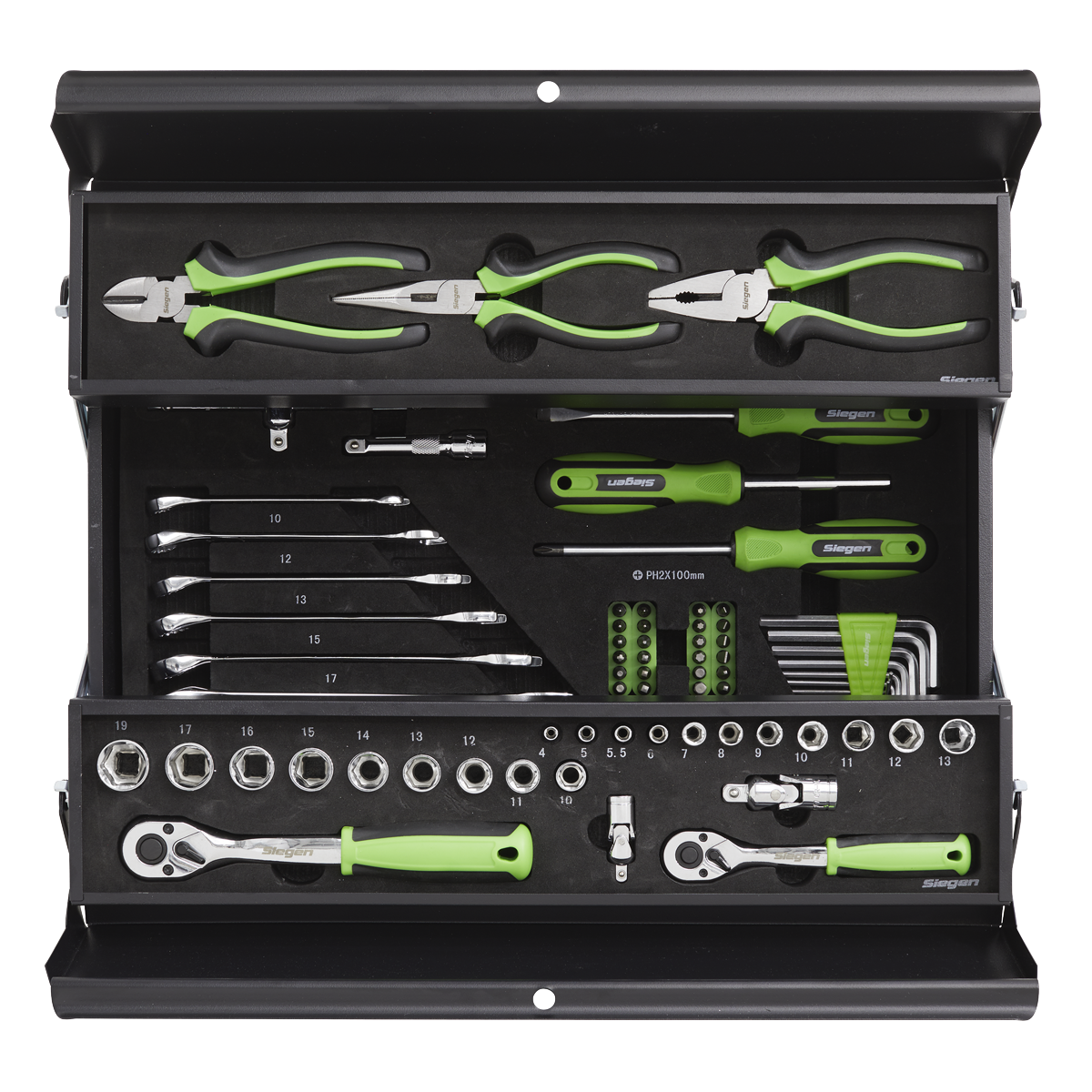 Sealey 70pc Tool Kit with Cantilever Toolbox S01215