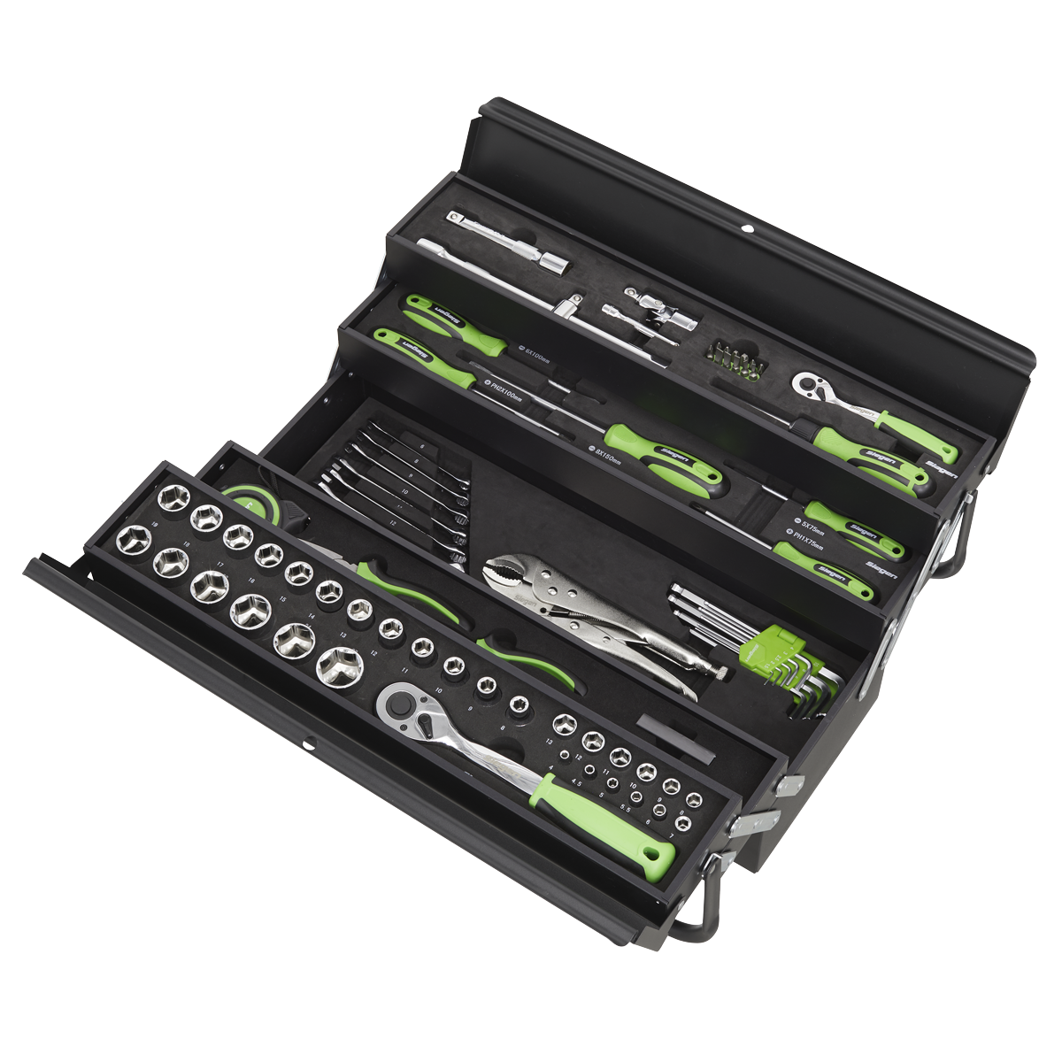 Sealey 86pc Tool Kit with Cantilever Toolbox S01216