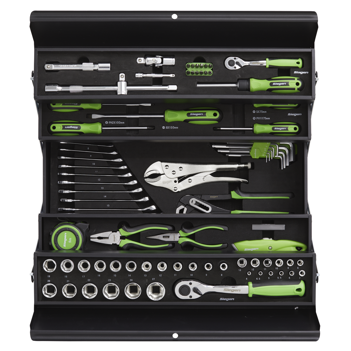 Sealey 86pc Tool Kit with Cantilever Toolbox S01216
