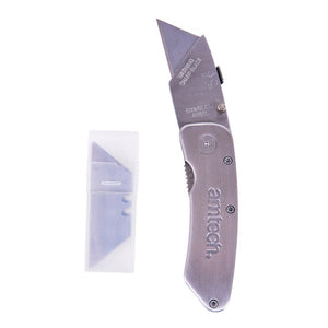 Amtech Foldback stainless steel utility knife S0280
