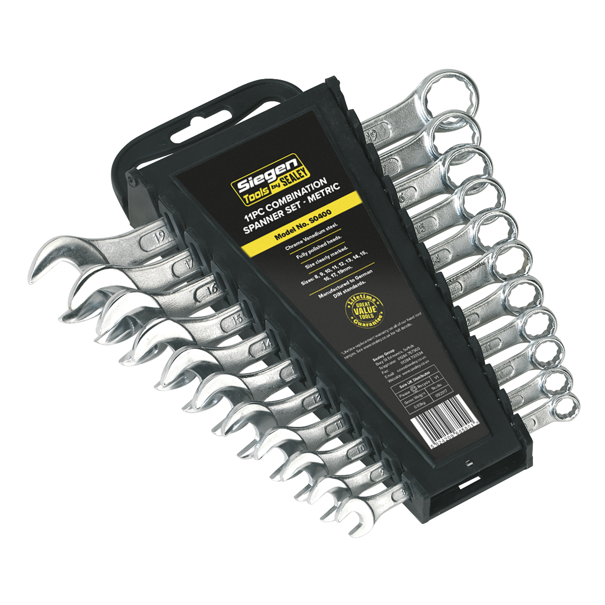Sealey 11pc Combination Spanner Set S0400
