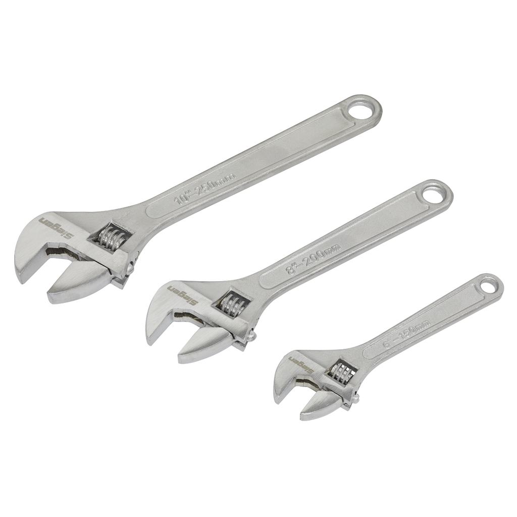 Sealey 3pc Adjustable Wrench Set S0448