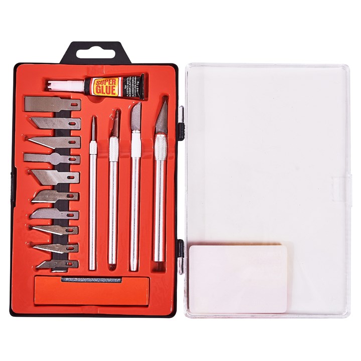 Amtech 17 Piece hobby knife kit S0495