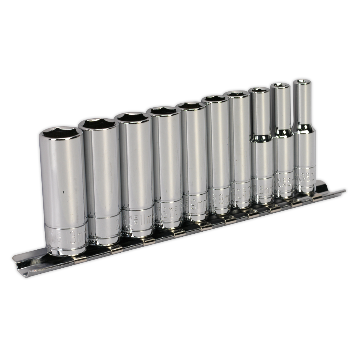 Sealey 10pc 1/4"Sq Drive Deep Socket Set S0498